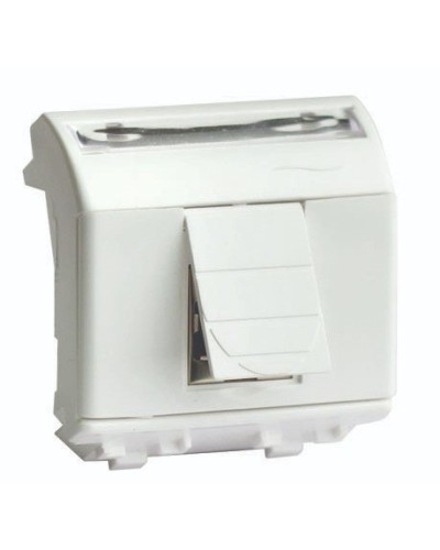 Розетка RJ-45 Brava 2 модуля слоновая кость (75655S): Розетка компьютерная с двумя разъёмами в Красноярске