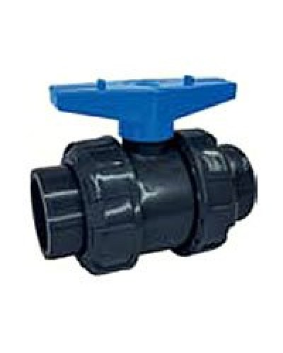 Ecoplast кран шаровый d25 (уплотнение TPV, остальное EPDM) с муфтовым окончанием (49447). Кран шаровый. Экопласт в Красноярске
