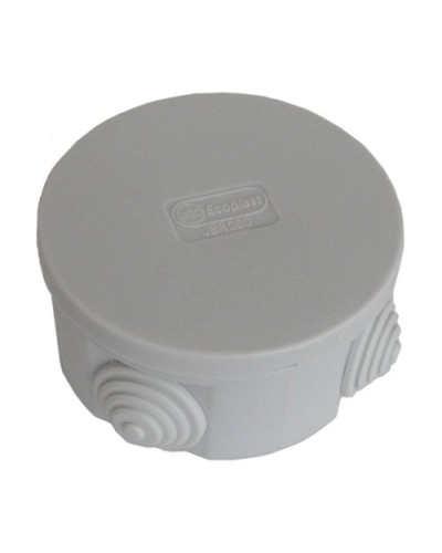 Коробка JBR080 D=80х40, 4 вых., IP44, белая (44005W-1). Коробка монтажная. Экопласт в Красноярске
