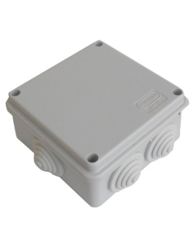 Коробка JBS100 100х100х55, 6 вых., 4P (1,5…10мм²) серая (43347HF-GR). Коробка монтажная, огнестойкая, без галогена. Экопласт в Красноярске