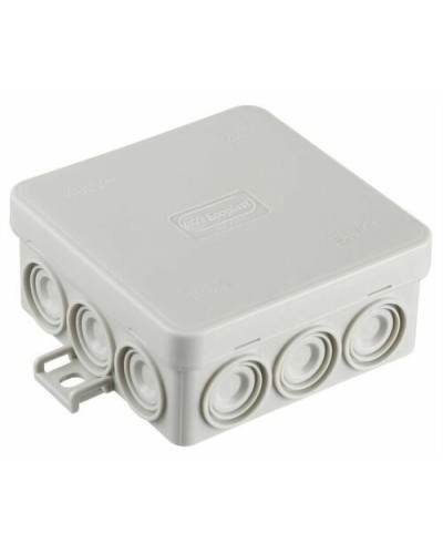 Коробка JBL085 85х85х38, 12 вых., 8P (0,15...2,5мм²) серая (43355HF-GR). Коробка монтажная, огнестойкая, без галогена. Экопласт в Красноярске