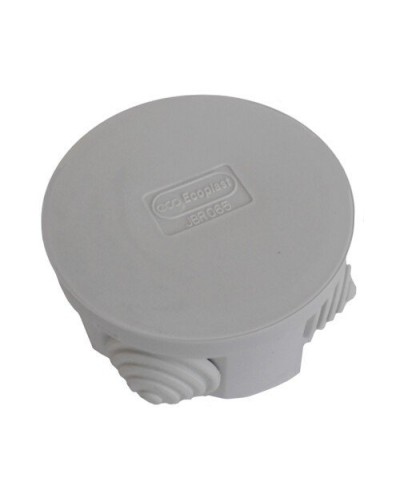 Коробка 3001 D70x36, 4 вых, IP55, серая (44001HF). Коробка монтажная. Экопласт в Красноярске