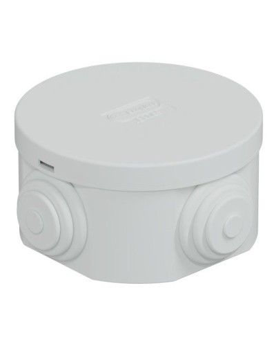 Коробка JBR065 D=65х35, 4 вых., IP44, белая (44004W-1). Коробка монтажная. Экопласт в Красноярске