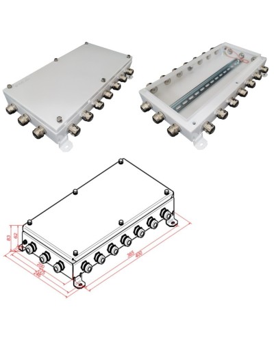 КМ IP66-2040. Коробка монтажная электротехническая. Гефест в Красноярске