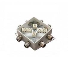 КМ-О (12к*10,0)-IP66-120х120, семь вводов: Коробка монтажная огнестойкая