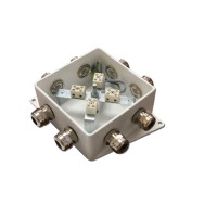 КМ-О (8к)-IP66-120х120, пять вводов: Коробка монтажная огнестойкая