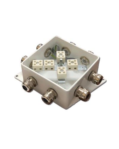 КМ-О (10к*6,0)-IP66-120х120, шесть вводов: Коробка монтажная огнестойкая в Красноярске