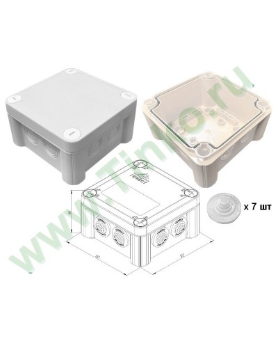 КМ-1212(П)-IP55. Коробка монтажная. Гефест в Красноярске