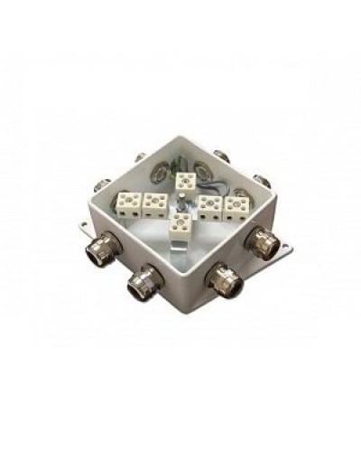 КМ-О (12к*10,0)-IP66-120х120, шесть вводов: Коробка монтажная огнестойкая в Красноярске