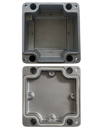 МКС Мороз, глухая, IP66/IP68, серый. Коробка коммутационная металлическая. Магнито-Контакт в Красноярске