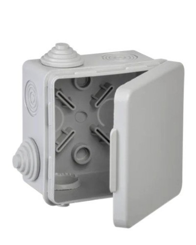 Коробка КМ 80х80х50 GENERICA (UKO31-080-080-050-K03-54G). Коробка распаячная для открытой проводки. GENERICA в Красноярске