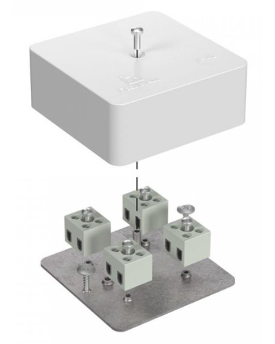 Коробка огнестойкая 75х75х30 (40-0450-FR2.5-8). Коробка огнестойкая для открытой установки. Промрукав в Красноярске
