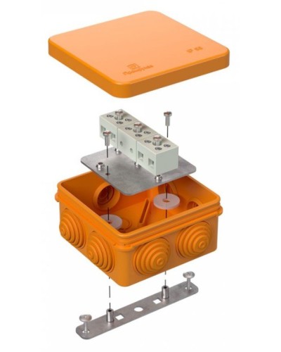 Коробка огнестойкая 80х80х40 (40-0210-FR1.5-6). Коробка огнестойкая для открытой установки. Промрукав в Красноярске