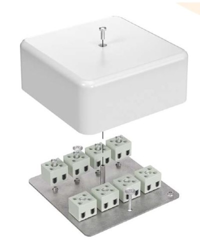 Коробка огнестойкая 103х103х45 для кабель-канала (40-0470-FR10.0-6). Коробка огнестойкая для кабель-канала. Промрукав в Красноярске