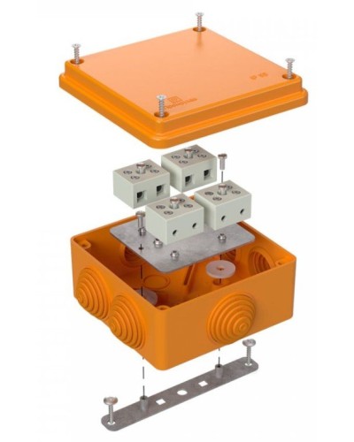 Коробка огнестойкая 100х100х50 для о/п (40-0300-FR2.5-8). Коробка огнестойкая для открытой установки. Промрукав в Красноярске