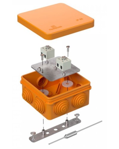 Коробка огнестойкая 80х80х40 (40-0210-FR2.5-4-П). Коробка огнестойкая для открытой установки. Промрукав в Красноярске