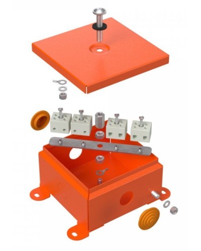 Коробка огнестойкая 110х110х65 (70-0360-FR6.0-8). Коробка огнестойкая для открытой установки. Промрукав в Красноярске