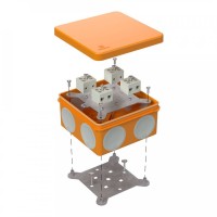 Коробка огнестойкая 100х100х50 (60-0300-FR2.5-8). Коробка огнестойкая для открытой установки. Промрукав