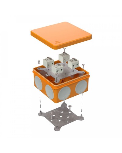 Коробка огнестойкая 100х100х50 (60-0300-FR2.5-8). Коробка огнестойкая для открытой установки. Промрукав в Красноярске