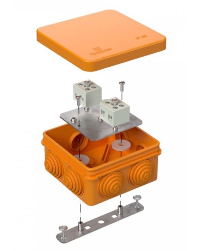 Коробка огнестойкая 40-0210-FR6.0-4 Е15-Е120 80х80х40. Коробка огнестойкая для открытой установки. Промрукав в Красноярске