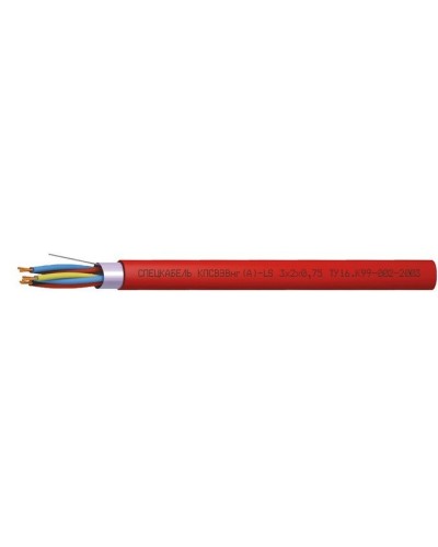 КПСВЭВнг(А)-LS 3х2х0,75 (Спецкабель). Кабель симметричный для систем сигнализации и управления, групповой прокладки, с пониженным дымо- и газовыделением. Спецкабель в Красноярске
