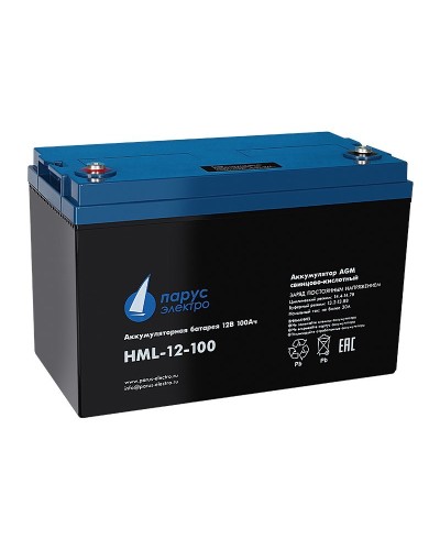 HML-12-100. Аккумулятор герметичный свинцово-кислотный. Связь инжиниринг в Красноярске