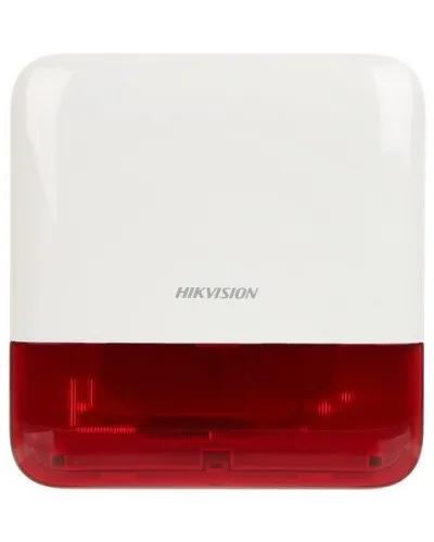 DS-PS1-E-WE Red Indicator. Оповещатель свето-звуковой радиоканальный уличный. AX PRO Hikvision в Красноярске