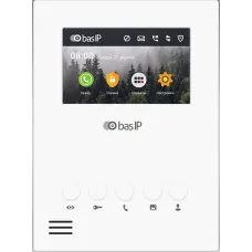 AU-04LA (AU-04L) WHITE. Монитор IP-домофона. BAS-IP