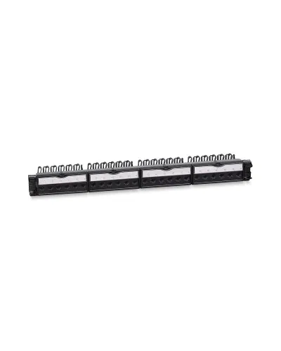 PL-24-KJ-RJ45-Cat.6a-180T (11832c): Патч-панель 19" (1U), 24 порта RJ-45, категория 6a, с задним кабельным организатором в Красноярске