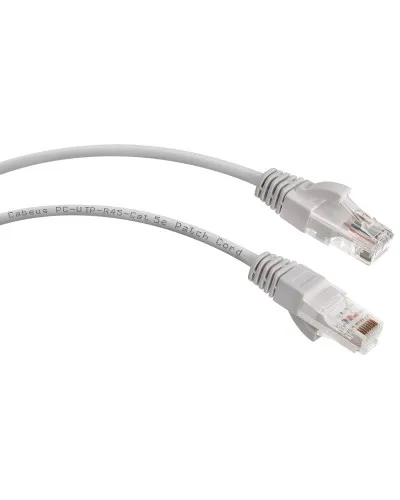 PC-UTP-RJ45-Cat.5e-0.15m (8984c), серый. Патч-корд медный. CABEUS в Красноярске