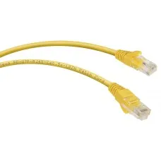 PC-UTP-RJ45-Cat.5e-0.3m-YL-LSZH (9495c), желтый. Патч-корд медный. CABEUS