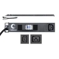 PDU-16-14C13-10C19-B-C14 (9553c). Блок розеток. CABEUS