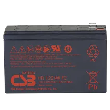 CSB HR 1224W F2 F1. Аккумулятор герметичный свинцово-кислотный. CSB