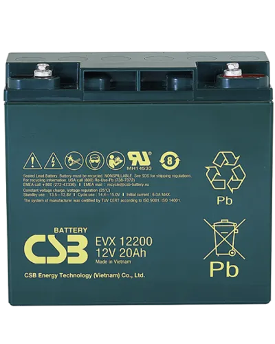 CSB EVX 12200. Аккумулятор герметичный свинцово-кислотный. CSB в Красноярске