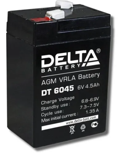 Delta DT 6045. Аккумулятор герметичный свинцово-кислотный. Delta в Красноярске