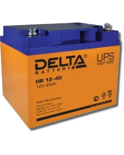 Delta HR 12-40. Аккумулятор герметичный свинцово-кислотный. Delta в Красноярске
