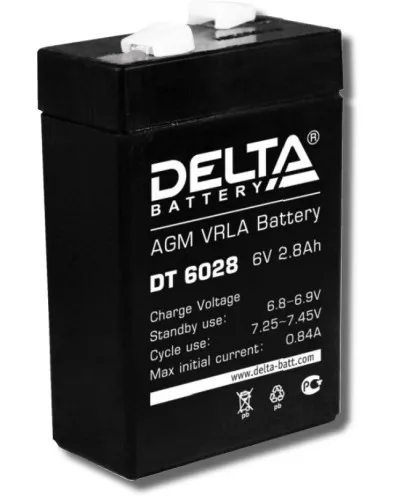 Delta DT 6028. Аккумулятор герметичный свинцово-кислотный. Delta в Красноярске