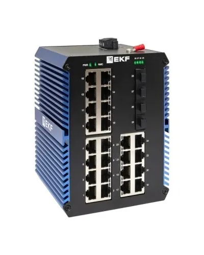 TSX-U-4GX/SFP-24GTP. Промышленный неуправляемый коммутатор. EKF в Красноярске