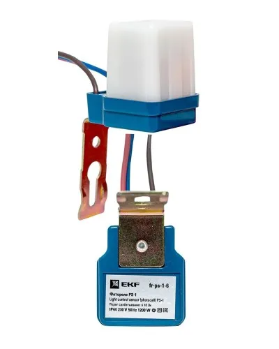 Фотореле PS-1 6А 1200Вт IP44 (fr-ps-1-6). Фотореле. EKF в Красноярске