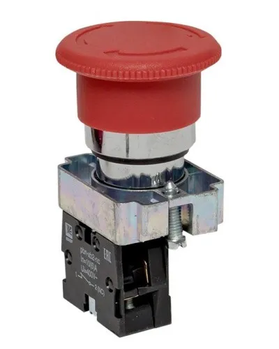 BS542 поворотная красная грибок NC (xb2-bs542). Кнопка поворотная красная грибок. EKF в Красноярске