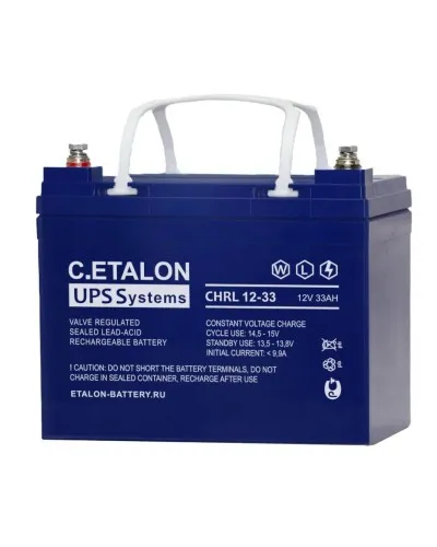 C.ETALON CHRL 12-33. Аккумулятор герметичный свинцово-кислотный. ETALON в Красноярске