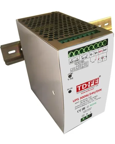 UPS 300W/24V/DIN. Источник вторичного электропитания резервированный. FARADAY в Красноярске