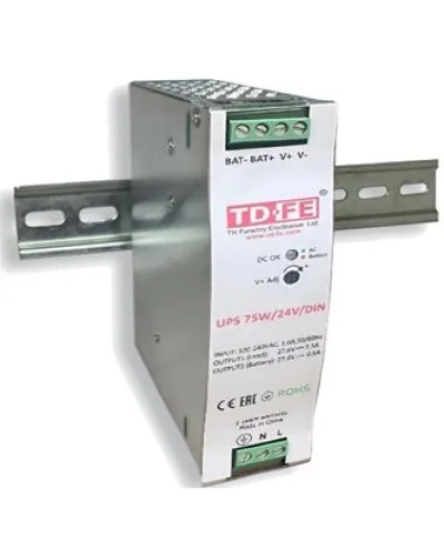 UPS 75W/24V/DIN. Блок бесперебойного питания. FARADAY в Красноярске