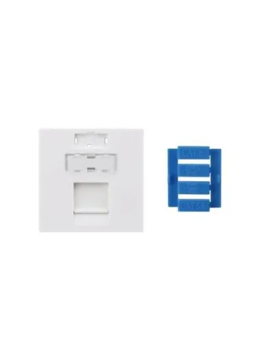 SIP3-1K-M45-45. Вставка 45x45 для 1 модуля Keystone Jack, со шторкой. Hyperline в Красноярске