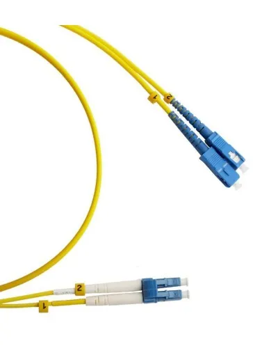 FC-D2-9-LC/UR-SC/UR-H-2M-LSZH-YL. Патч-корд волоконно-оптический LC/UPC-SC/UPC. Hyperline в Красноярске