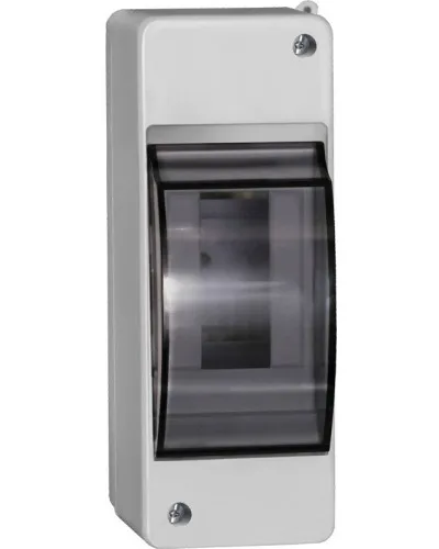 Корпус пластиковый КМПн 2/2 IP30 белый KREPTA 3 (MKP42-N-02-30-20). Щиток модульный с прозрачной дверцей, настенный. IEK в Красноярске