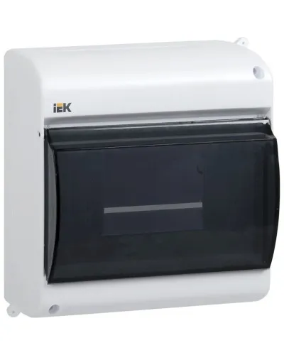 Корпус пластиковый КМПн 2/6 IP30 белый KREPTA 3 (MKP42-N-06-30-09). Щиток модульный с прозрачной дверцей, настенный. IEK в Красноярске