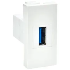 Розетка USB A 3.0 PRIMER РКЮ-10-00-П белый IEK (PR-KK40D-RU-0-1-A3-K01). Розетка USB. IEK