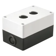 Корпус КП102 для кнопок 2 места белый (BKP10-2-K01). Корпус для кнопочных постов. IEK
