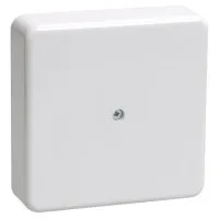 Коробка распаячная КМ41212-02 75х75х20 открытой проводки (6 клемм 6 мм²) слоновая кость (UKO10-075-075-020-K32). Коробка распаячная безгалогенная (HF). IEK